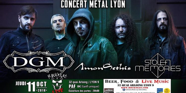 [Live Report] DGM, Amon Sethis et Stolen Memories – 11/10/2018 au Rock&rsquo;n&rsquo;Eat @Lyon