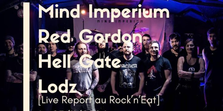 [Live Report] Mind Imperium + Red Gordon + Hell Gate + Lodz – 23/11/24 @Rock&rsquo;n&rsquo;Eat, Lyon