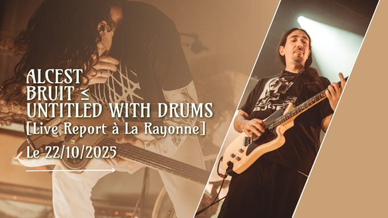 Alcest + Bruit ≤ + Untitled With Drums, La Rayonne, Villeurbanne, photo de concert Noise Injection