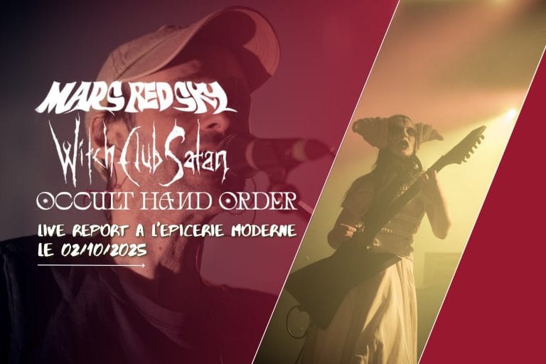 Mars Red Sky + Witch Club Satan + Occult Hand Order, Epicerie Moderne, Feyzin, photo de concert Noise Injection