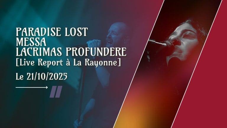 Paradise Lost + Messa + Lacrimas Profundere, La Rayonne, Villeurbanne, photo de concert Noise Injection