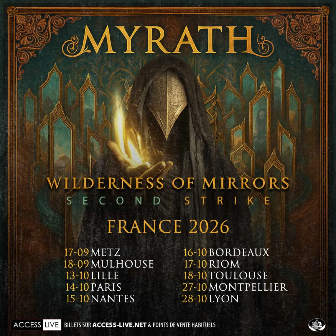 Myrath de retour à Lyon en 2026, 10 dates françaises pour célébrer Wildness of Mirrors