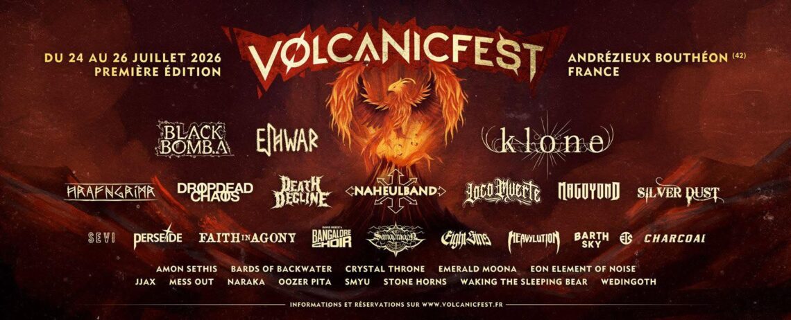 Volcanic Fest 2026 : du 24 au 26/07 la Loire va trembler et j&rsquo;ai hâte de vous dire pourquoi
