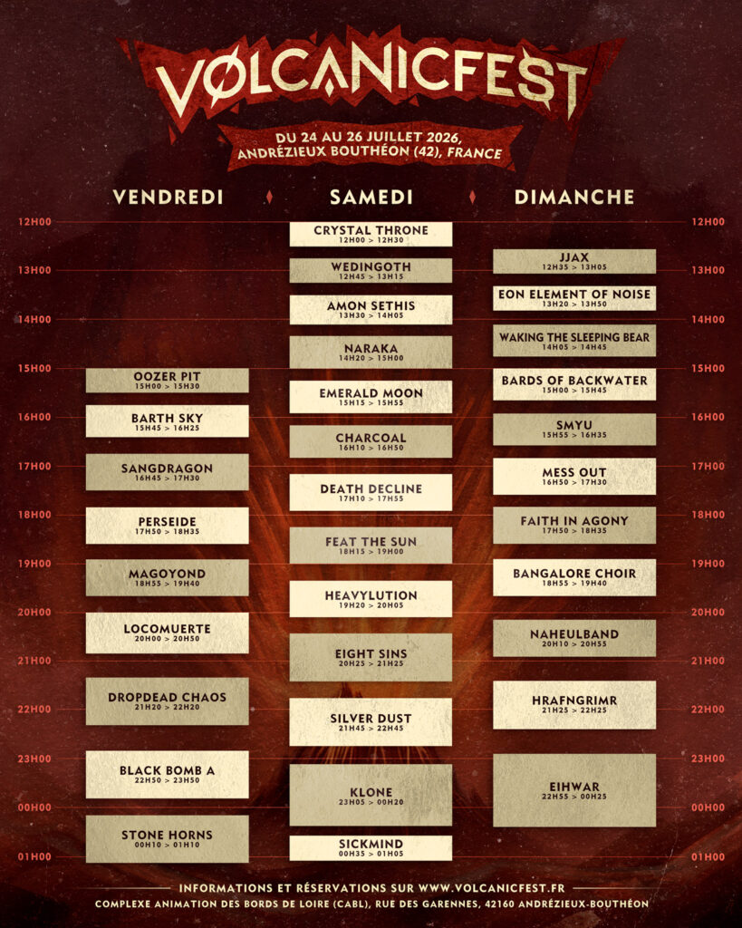 Volcanic Fest 2026 : du 24 au 26/07 la Loire va trembler et j'ai hâte de vous dire pourquoi 1