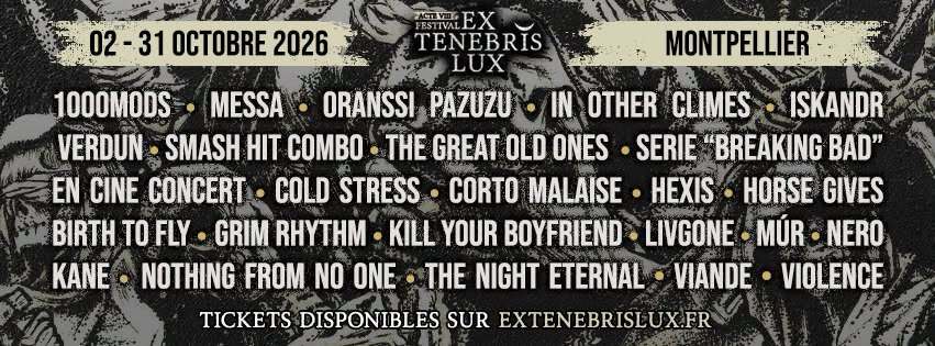 Ex Tenebris Lux 2026, le festival qui fait jouer du Metal dans une église 2 Ex Tenebris Lux 2026, le festival qui fait jouer du Metal dans une église 1