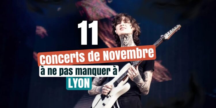 Novembre 2026 à Lyon, 11 concerts Rock et Metal qui vont faire chauffer les salles